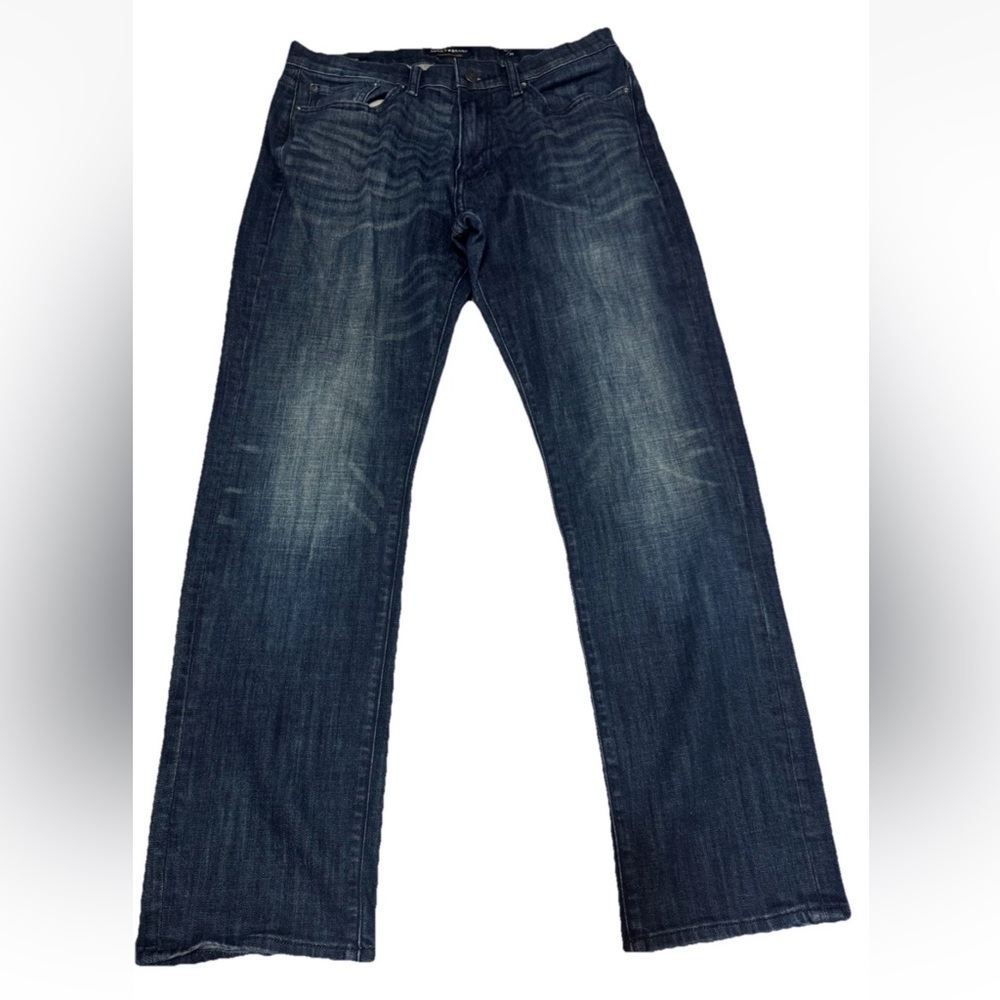 Lucky Brand Jeans Mens 32x32 Blue 410 Athletic Slim Fit Stretch Dark Denim Work